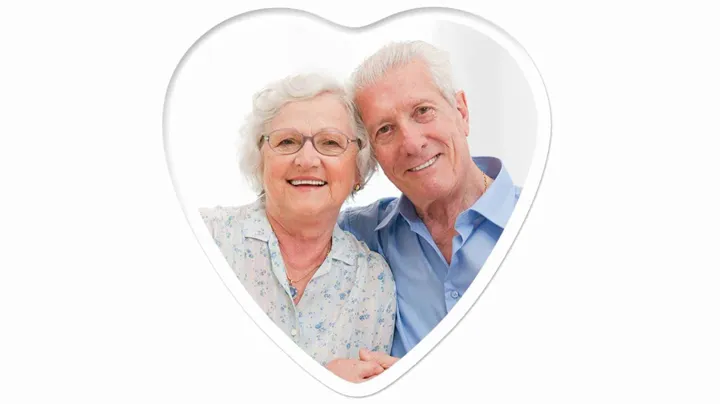 Heart 4" × 4" Memorial Portrait — Color