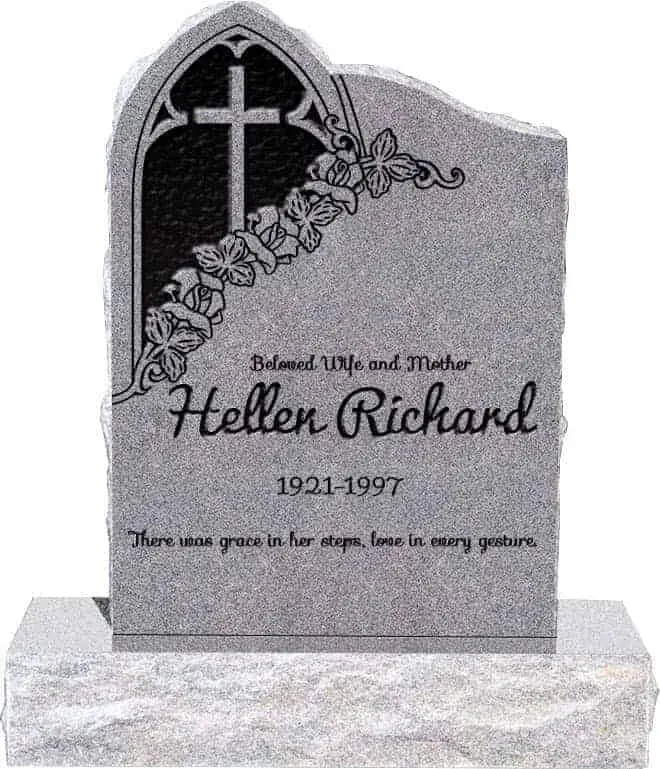 Gothic Upright Memorial — 34" Base