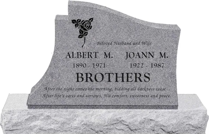 Princeton Upright Memorial — 48" Base