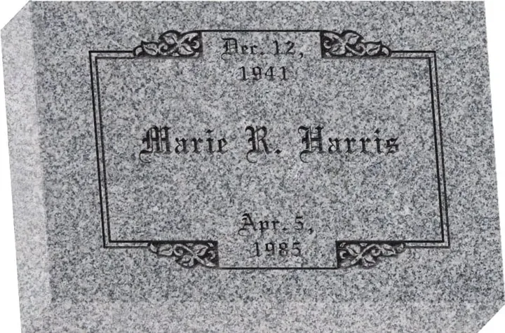 12" × 8" × 3" Flat Granite Marker