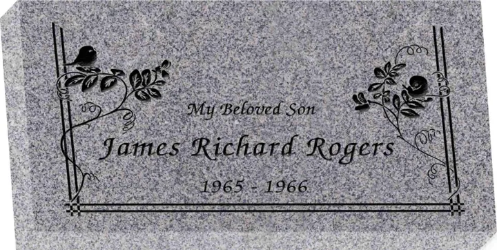 20" × 10" × 3" Flat Granite Marker