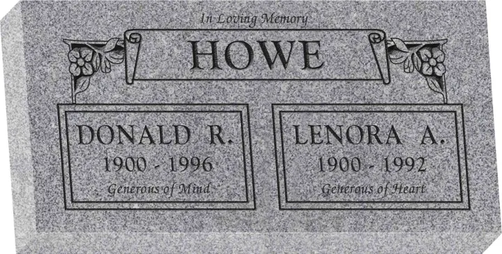 24" × 12" × 4" Flat Granite Marker
