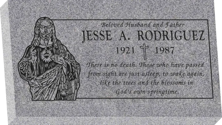 28" × 16" × 4" Flat Granite Marker