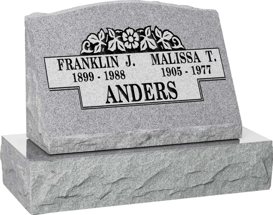 Representative slant memorials design