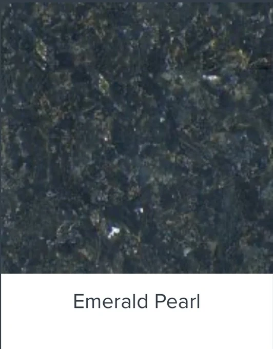Emerald Pearl granite sample